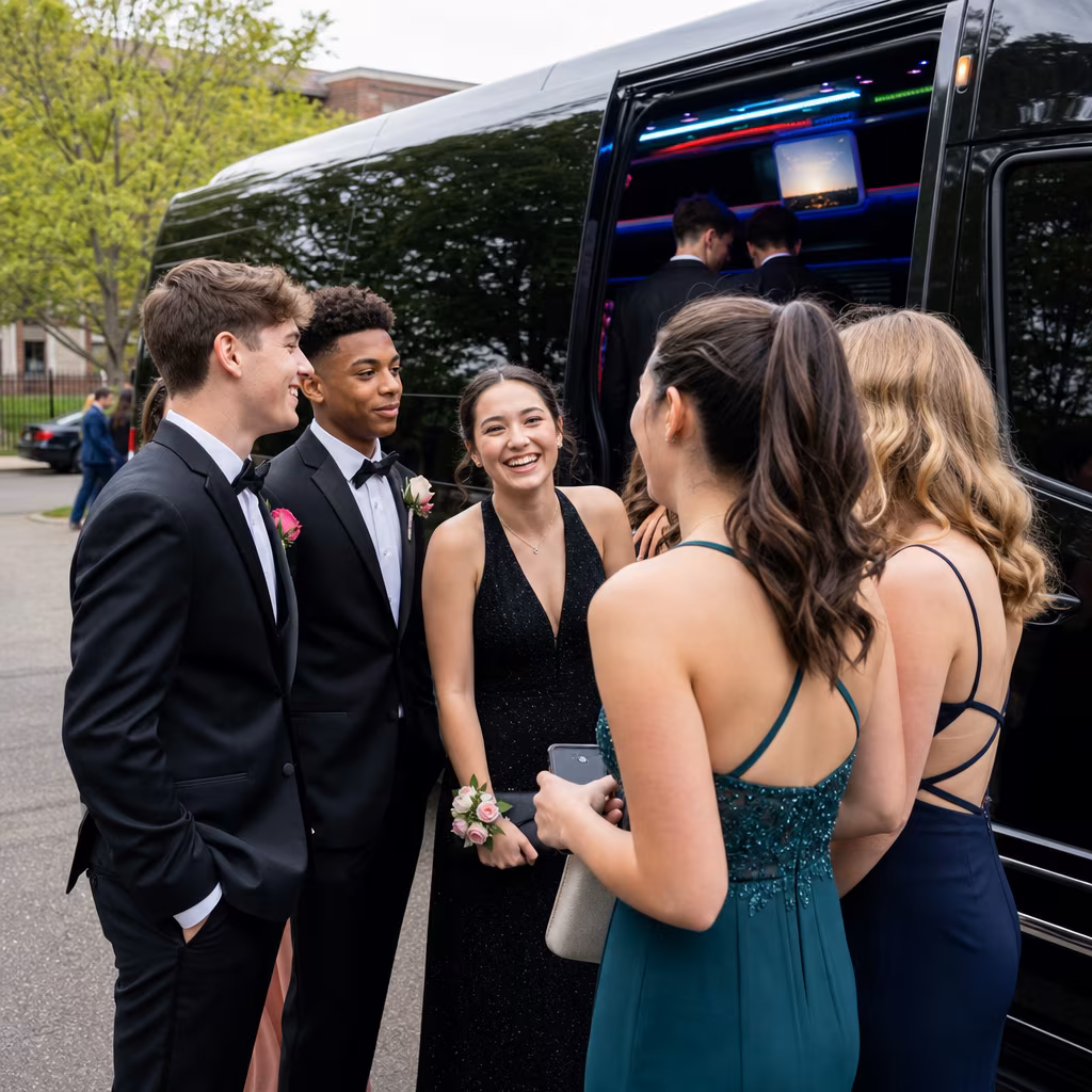 Garden Grove Prom Party Bus Rental